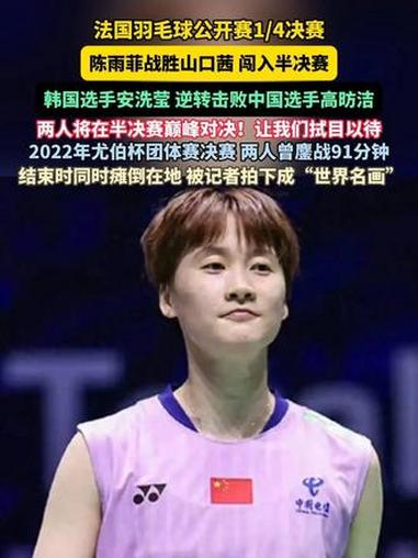 马来西亚队逆转法国队，陈雨菲高光表现